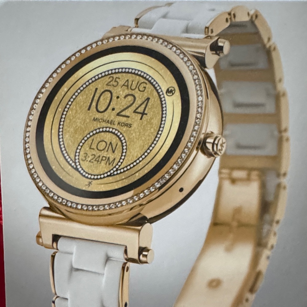 Michael Kors Gold and White Smartwatch
